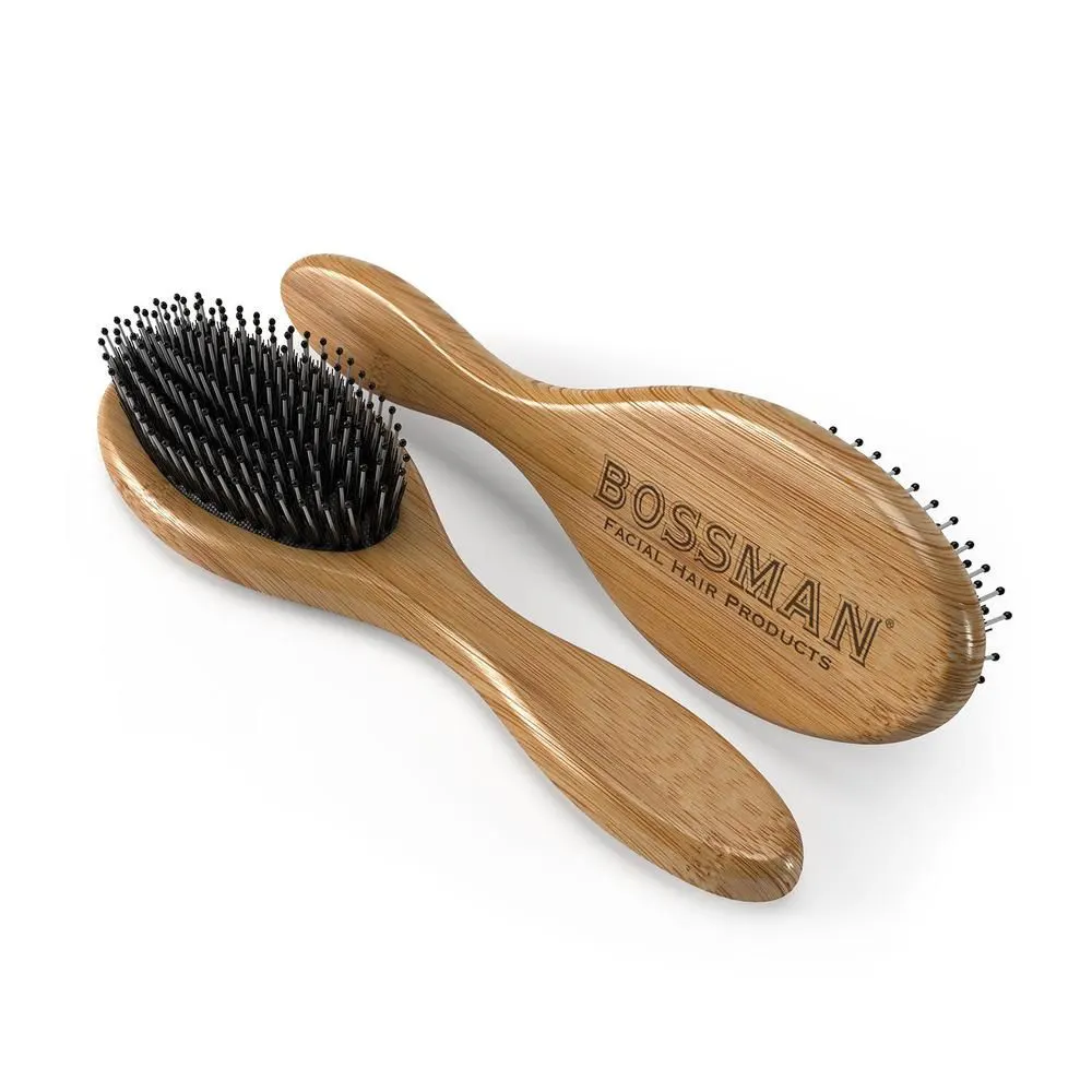 Bossman Beard Brush With Boar Hair & Nylon Bristle, view 2