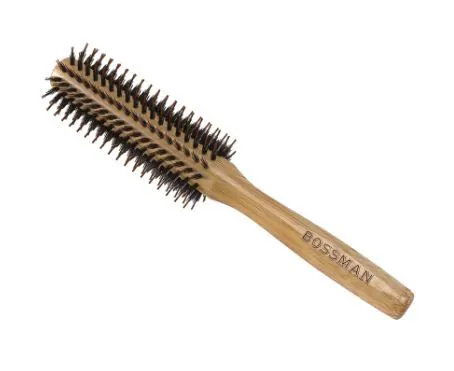 Bossman Round Boar & Nyon Bristle Brush