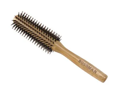 Bossman Round Boar & Nyon Bristle Brush