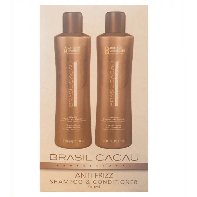 Brasil Cacau Anti Frizz Shampoo/Conditioner 300ml Duo, view 2