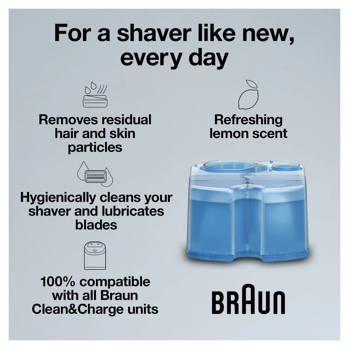 Braun Clean & Renew Refill Cartridges 6 Pack CCR5+1, view 3