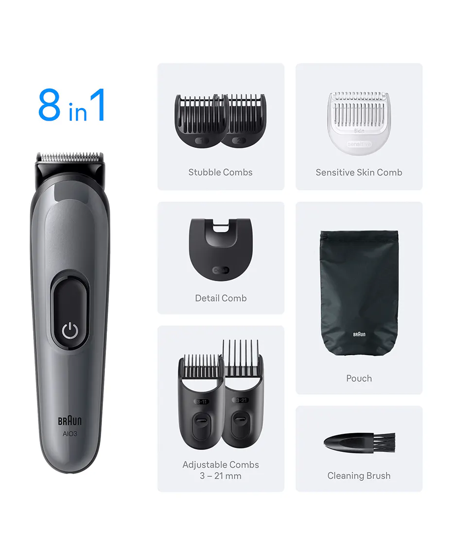 Braun Series 3 8-in-1 All-in-One Grooming Kit AIO3540, view 5