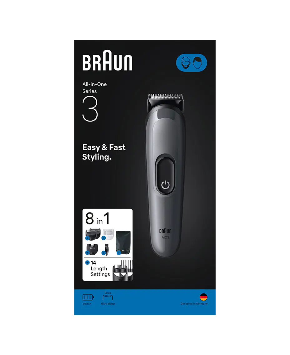 Braun Series 3 8-in-1 All-in-One Grooming Kit AIO3540, view 8