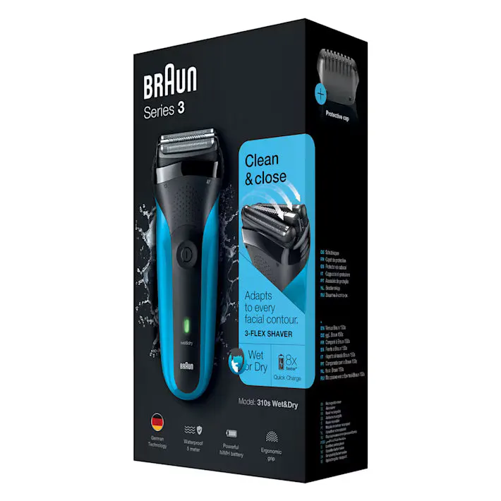 Braun Series 3 Wet & Dry Electric Shaver 310s, view 6
