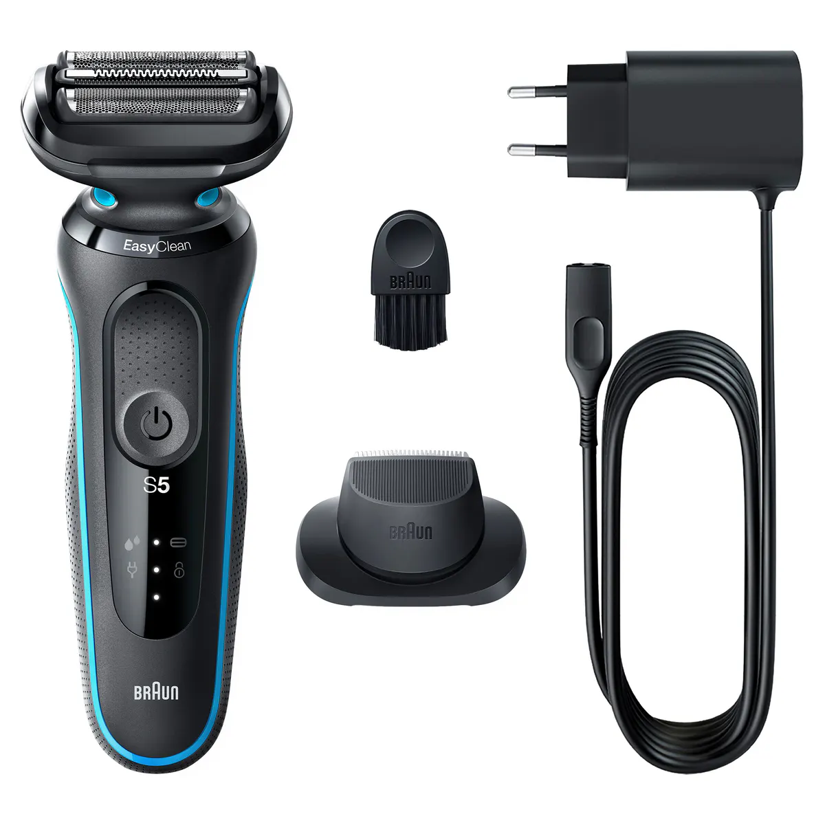 Braun Series 5 Easy Rinse Electric Shaver with Precision Trimmer Head 51-M1200s, view 2