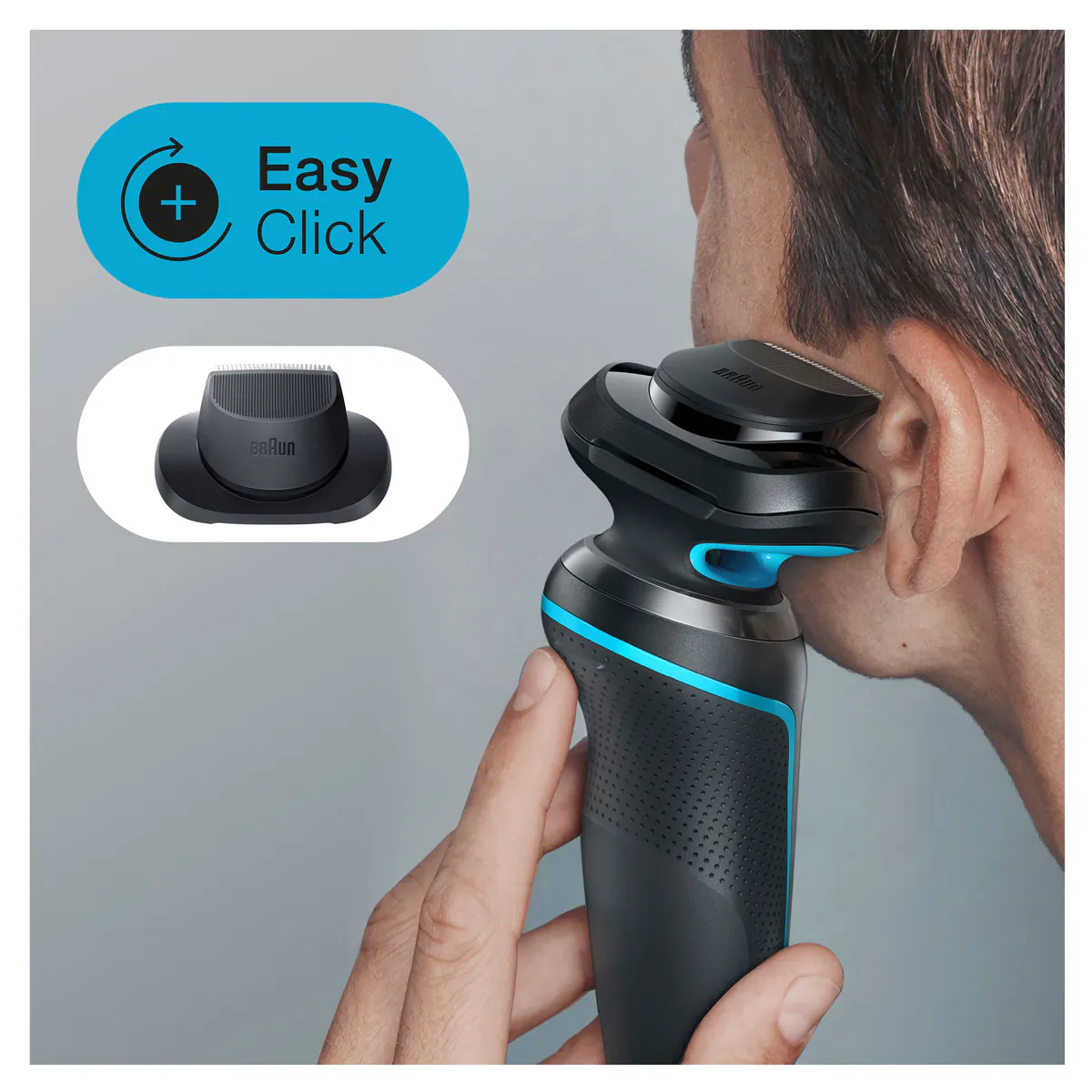 Braun Series 5 Easy Rinse Electric Shaver with Precision Trimmer Head 51-M1200s, view 4