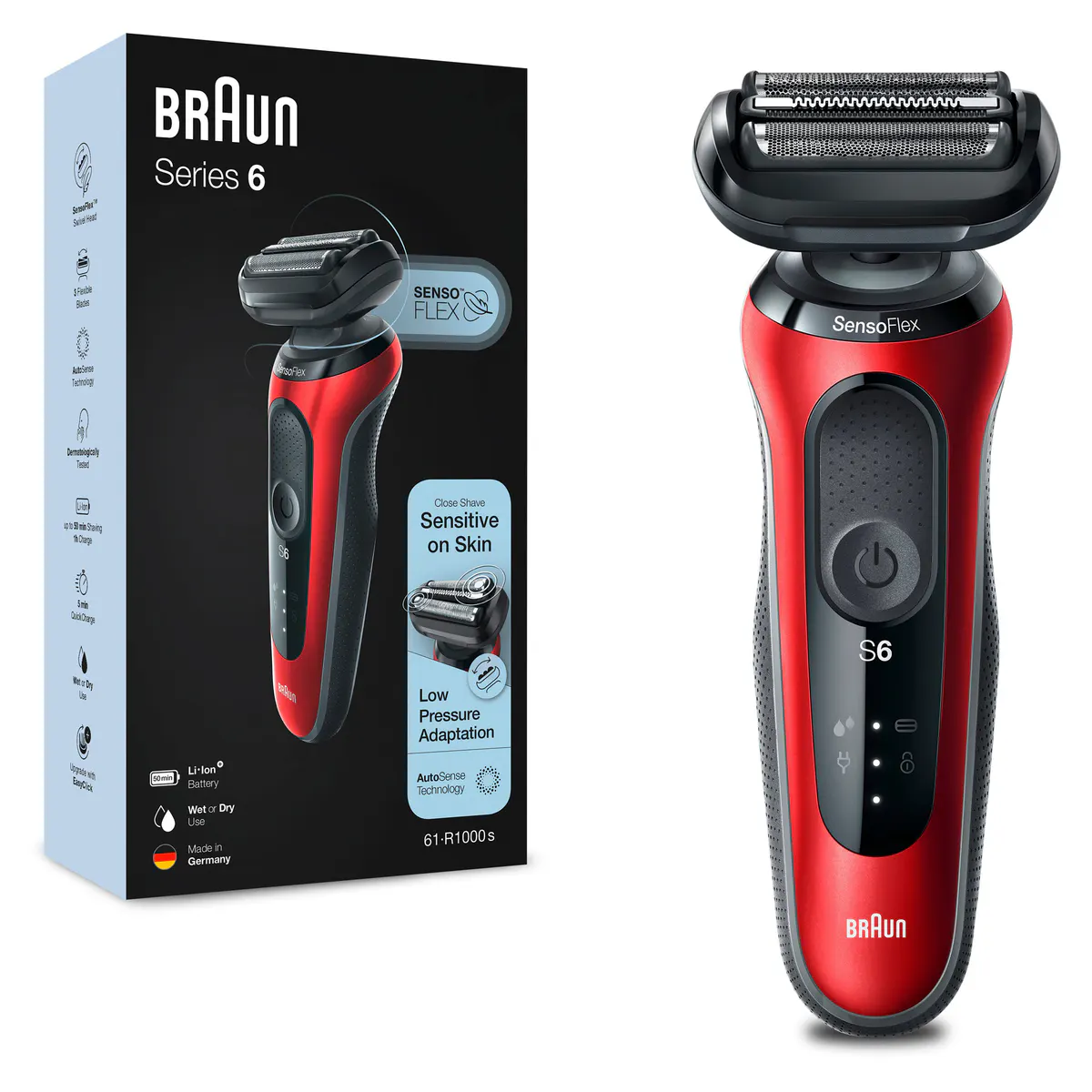 Braun Series 6 Wet & Dry Electric Shaver 61-R1000s, view 7