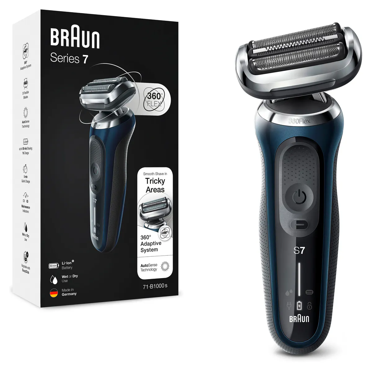 Braun Series 7 Wet & Dry Electric Shaver 71-B1000s, view 7