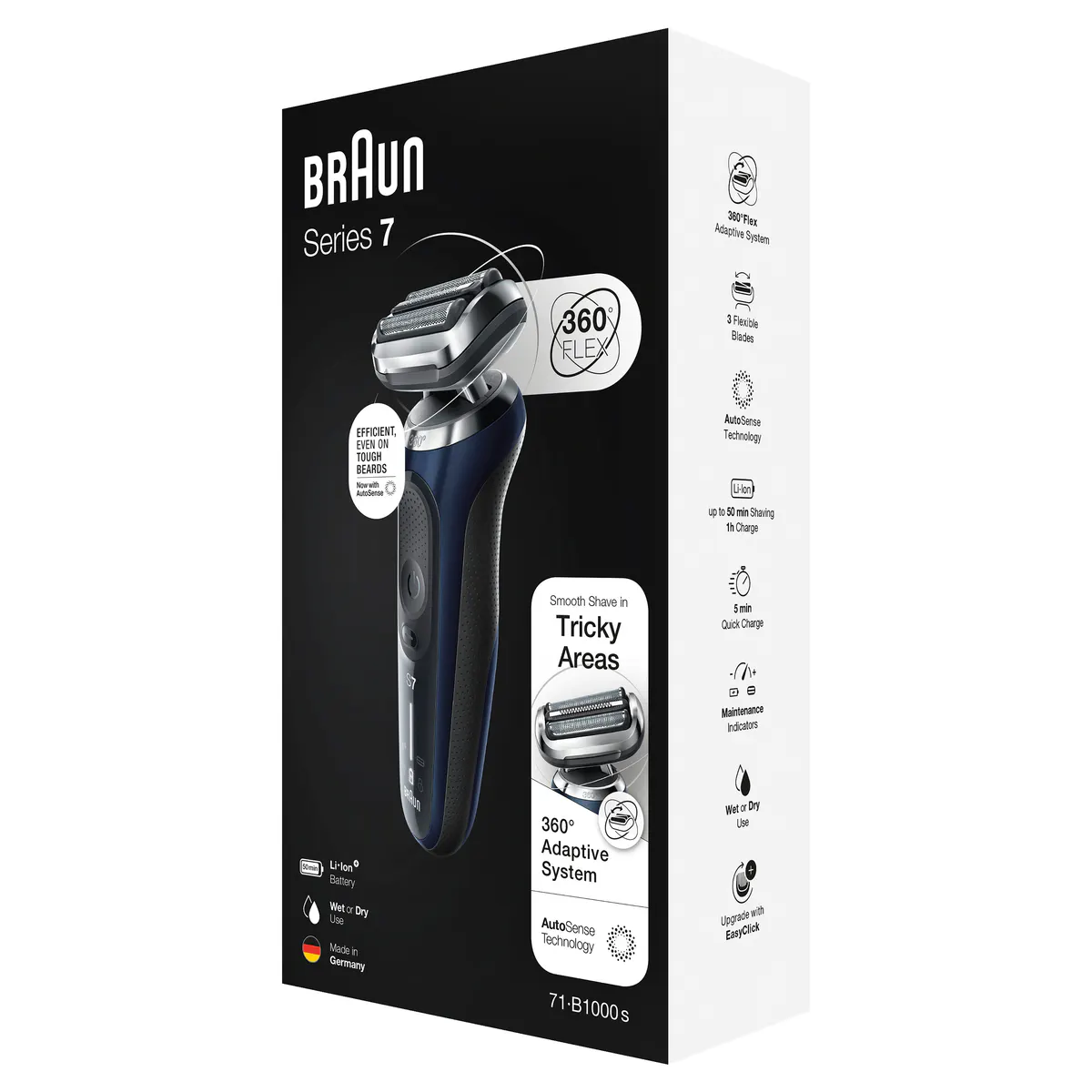 Braun Series 7 Wet & Dry Electric Shaver 71-B1000s, view 8