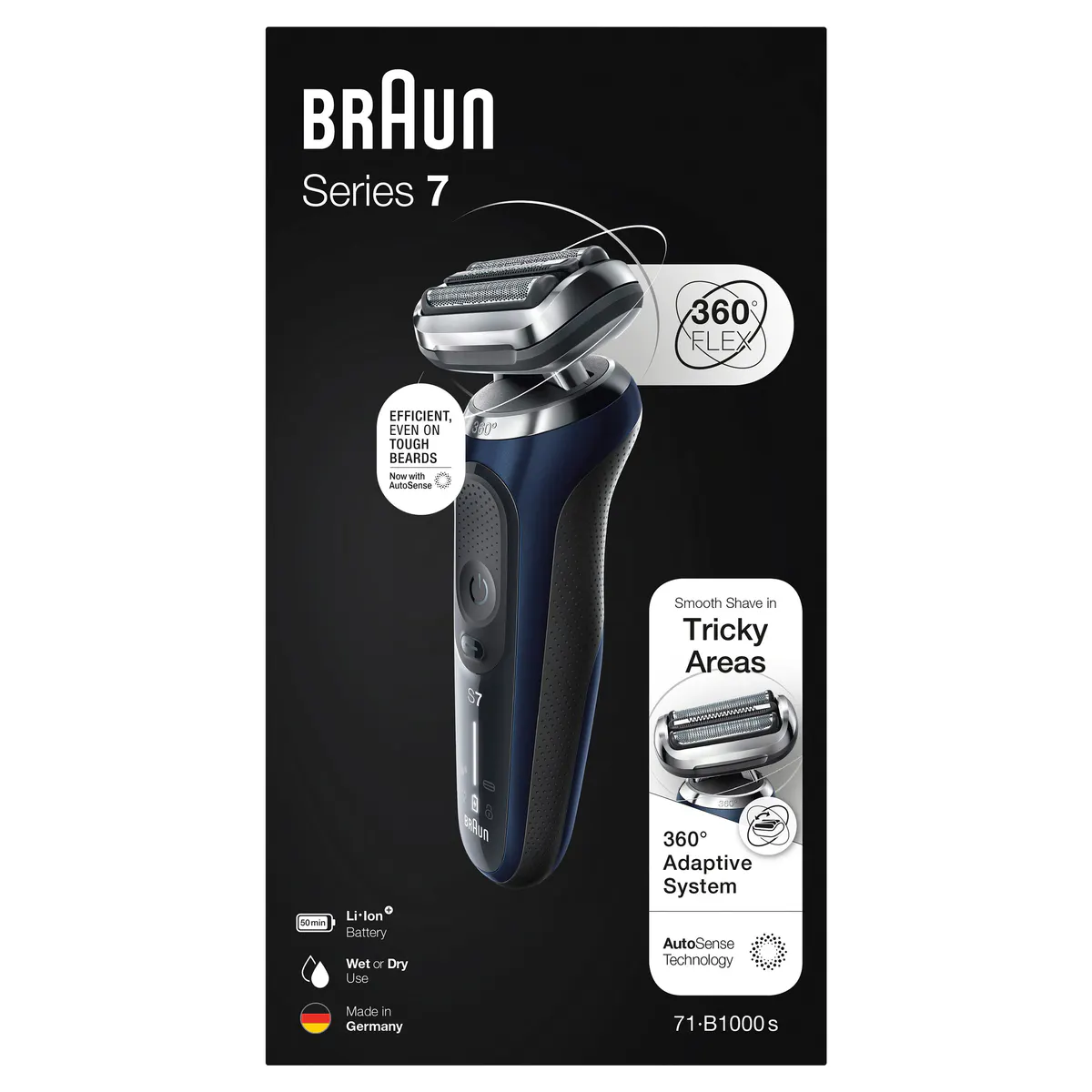 Braun Series 7 Wet & Dry Electric Shaver 71-B1000s, view 9
