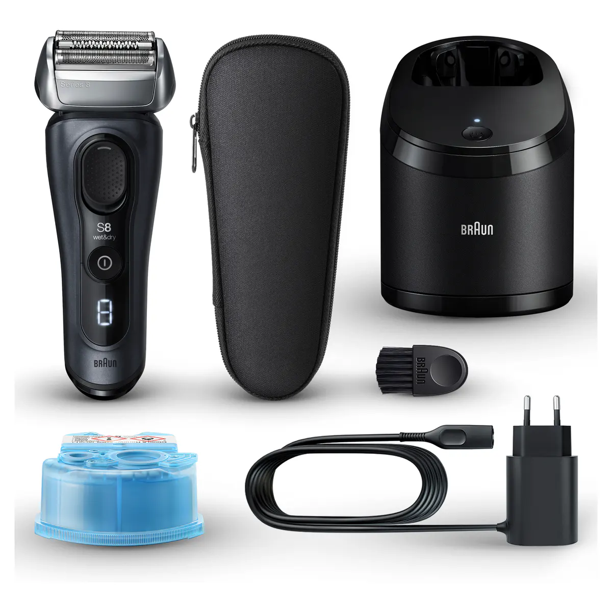Braun Series 8 Wet & Dry Electric Shaver 8563cc, view 2