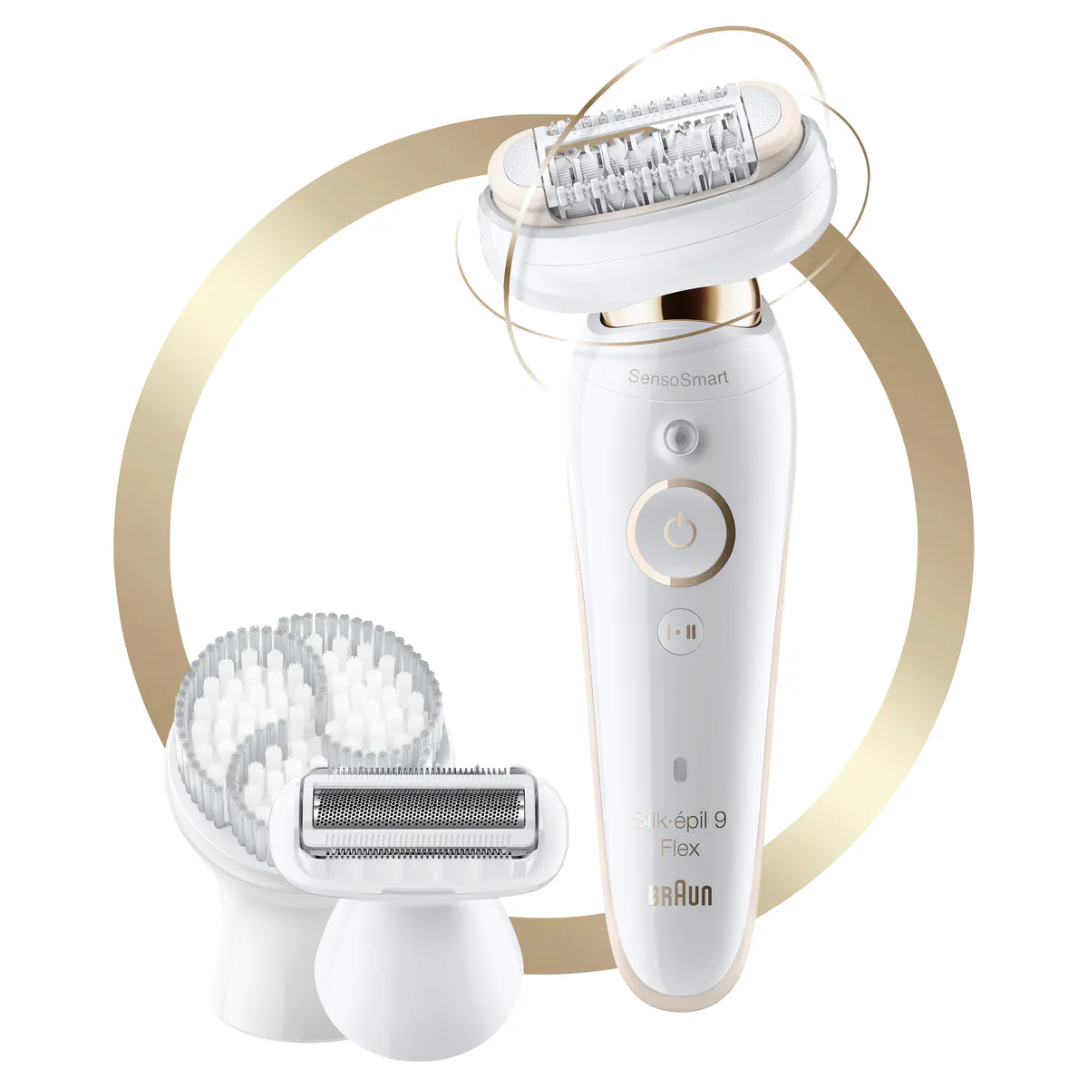 Braun Series 9 Silk-Epil Flex Wet & Dry Epilator WHITE/GOLD 9030, view 5