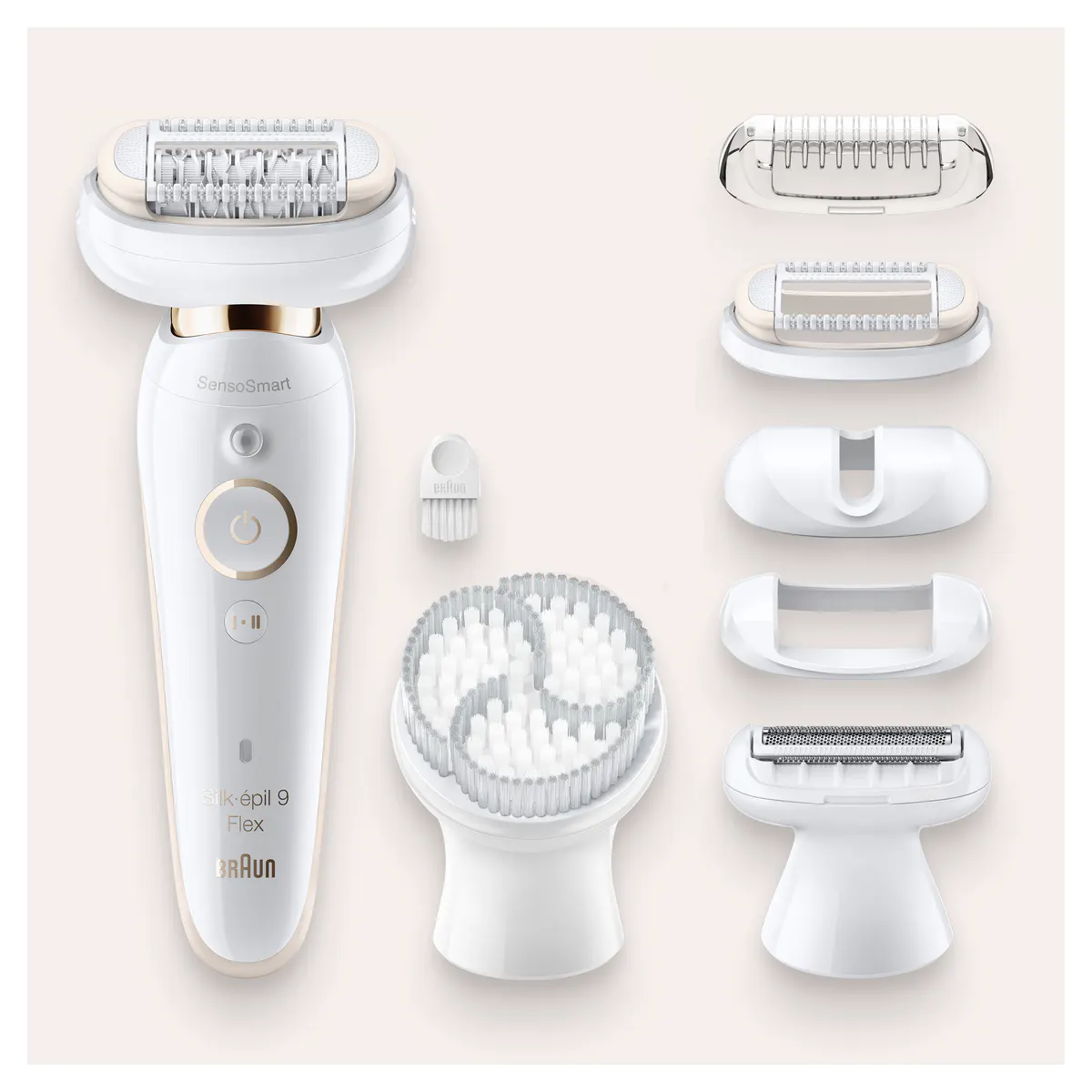 Braun Series 9 Silk-Epil Flex Wet & Dry Epilator WHITE/GOLD 9030, view 6