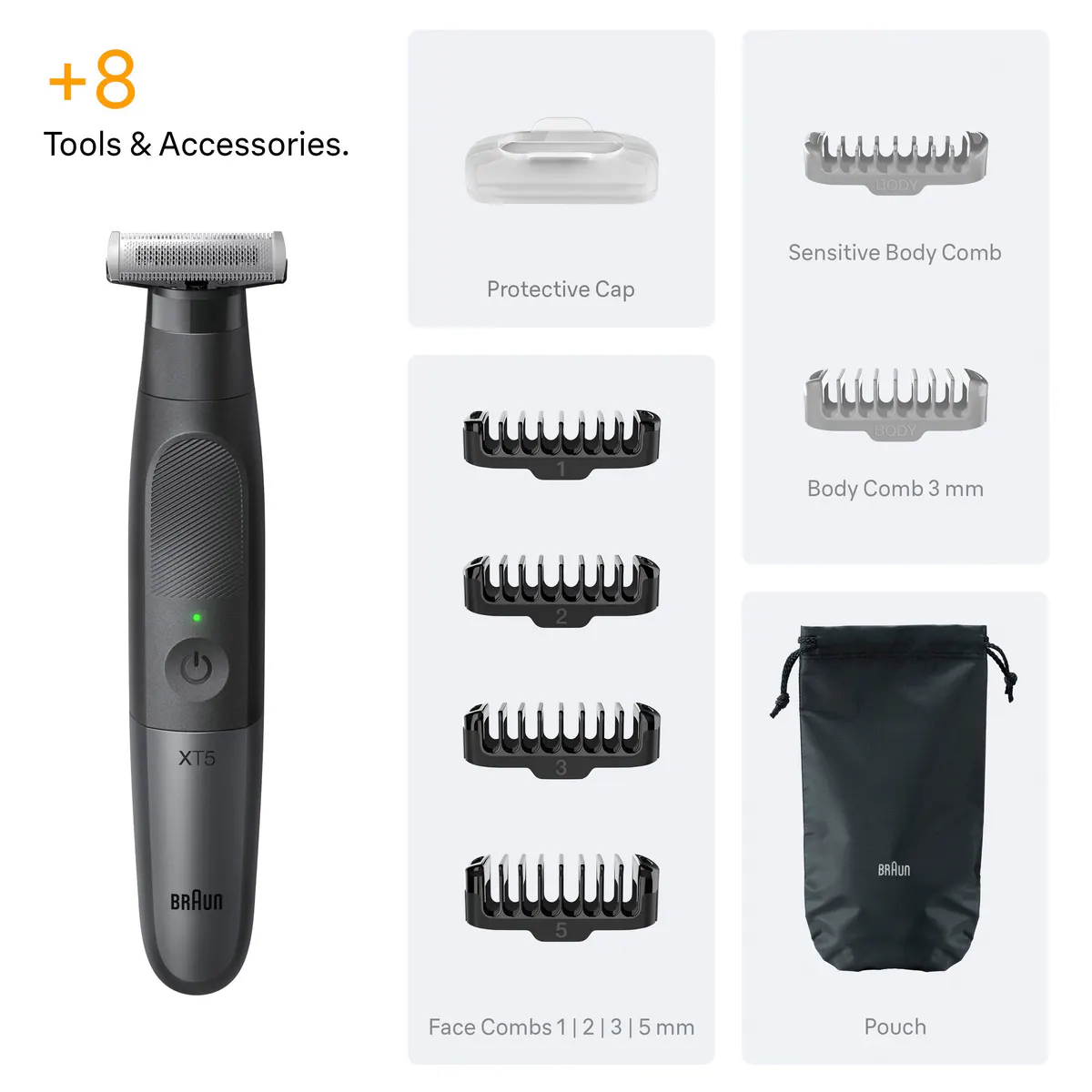 Braun Series X Face & Body Hybrid Trimmer XT5200, view 9