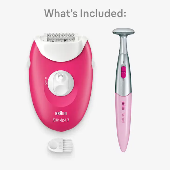 Braun Silk-épil 3 Corded Epilator with Bikini Trimmer SE3-202, view 2