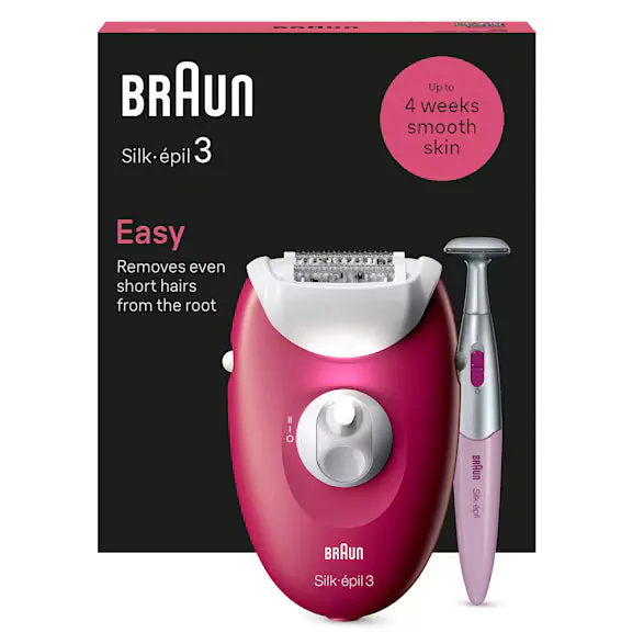 Braun Silk-épil 3 Corded Epilator with Bikini Trimmer SE3-202, view 8
