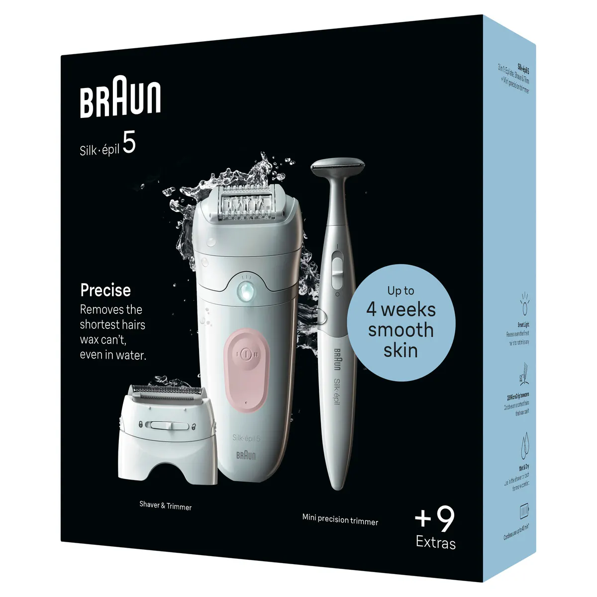 Braun Silk-épil 5 Epilator with Bikini Trimmer & 8 Extras SES5-230, view 8