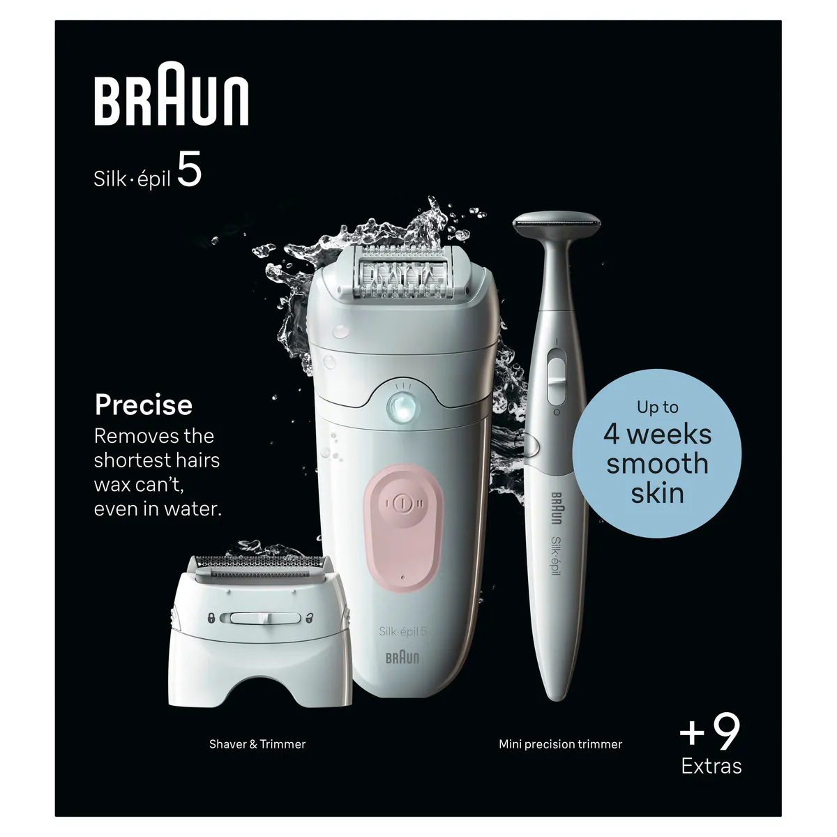 Braun Silk-épil 5 Epilator with Bikini Trimmer & 8 Extras SES5-230, view 9