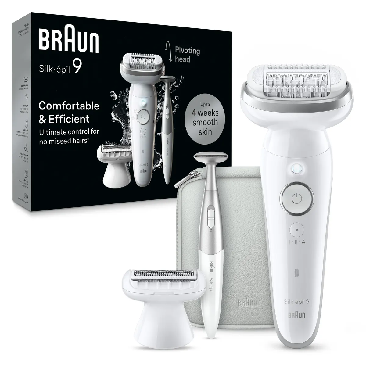 Braun Silk-épil 9 Wet & Dry Epilator with Bikini Trimmer SES9-241, view 8