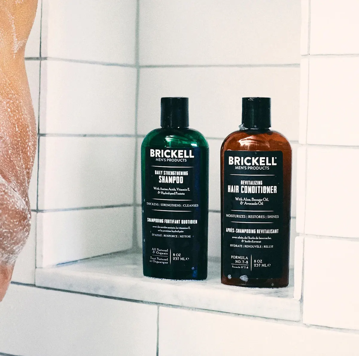 Brickell Daily Revitalizing Men's Hair Care Routine 237 ml - Scented, view 3