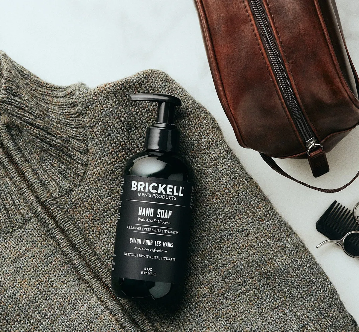 Brickell Hand Soap 237ml, view 3