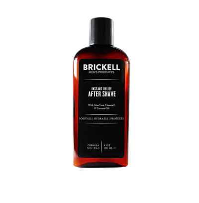 Brickell Instant Relief Men's Aftershave 118ml - Scented