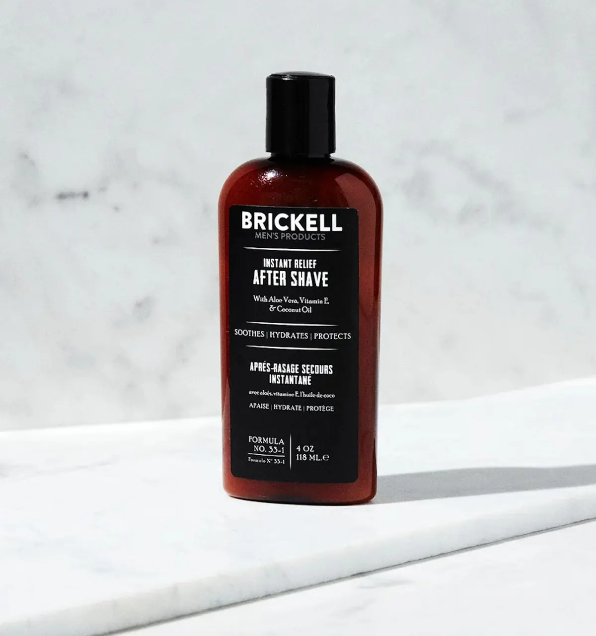 Brickell Instant Relief Men's Aftershave 118ml - Scented, view 4