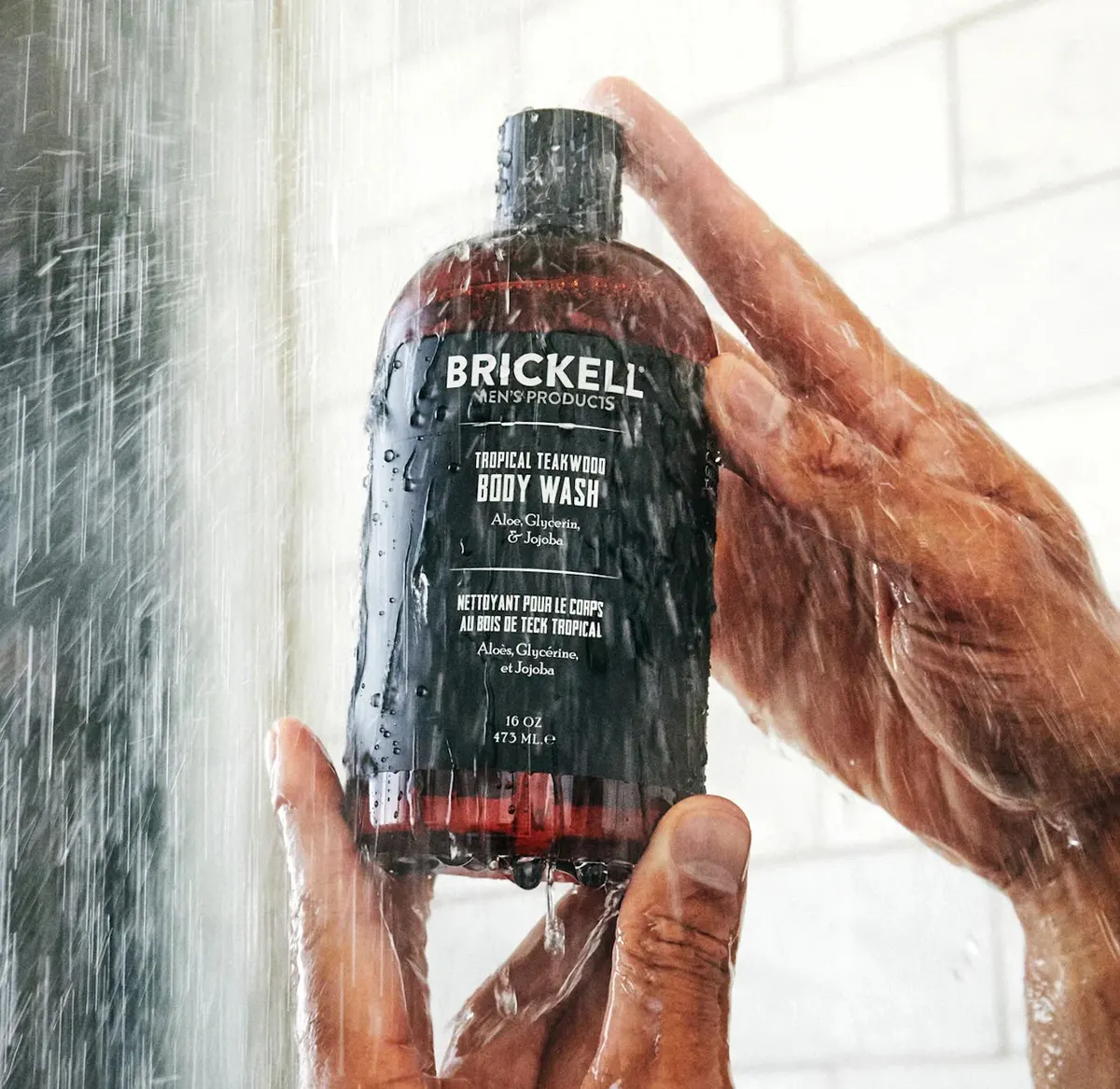 Brickell Invigorating Body Wash 473ml - Tropical Teakwood, view 2