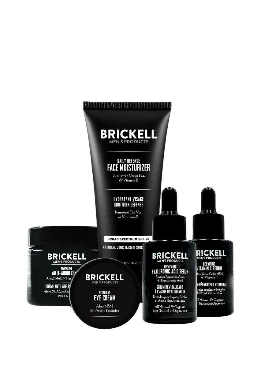 Brickell Men's Complete Defense Anti Aging Routine Scented