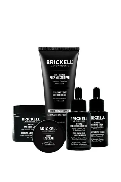 Brickell Men's Complete Defense Anti Aging Routine Scented
