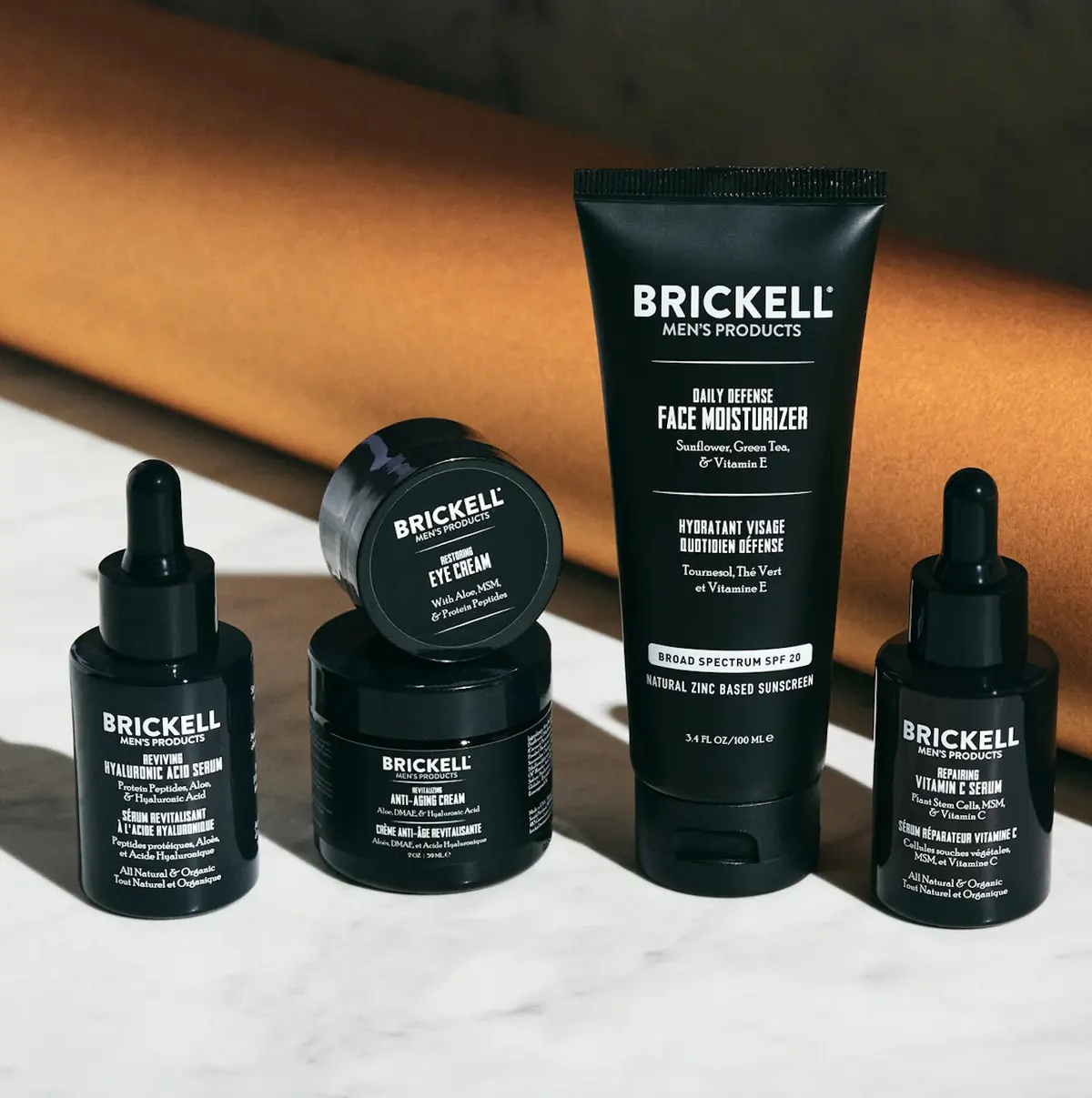 Brickell Men's Complete Defense Anti Aging Routine Scented, view 3