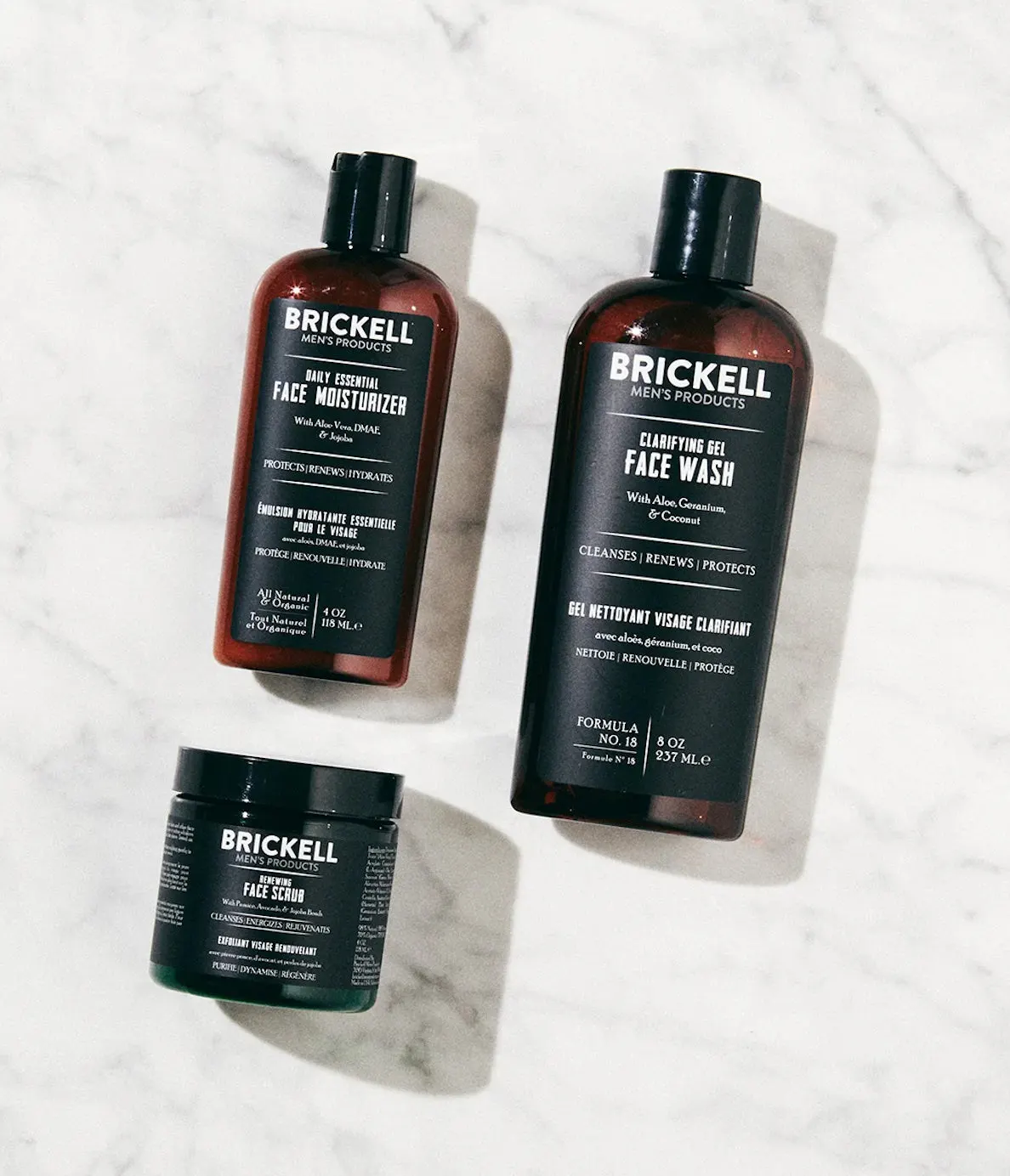 Brickell Men's Daily Advanced Face Care Routine I Scented, view 3