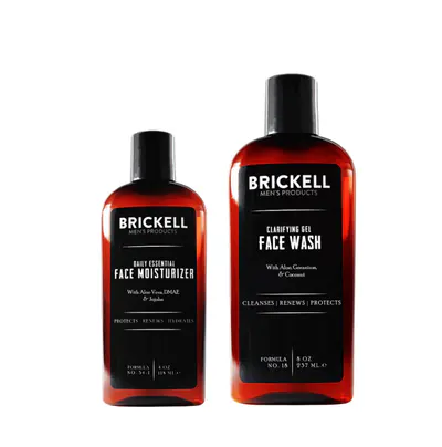 Brickell Men's Daily Essential Face Care Routine I Scented