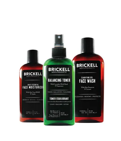 Brickell Men's Daily Face Cleanse Routine for Oily Skin Scented