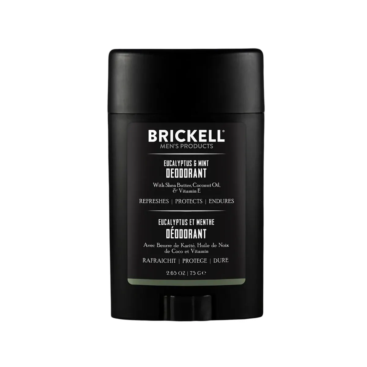 Brickell Natural Deodorant For Men - Eucalyptus & Mint