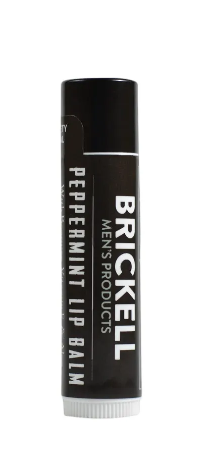 Brickell No Shine Lip Balm for Men Single Stick
