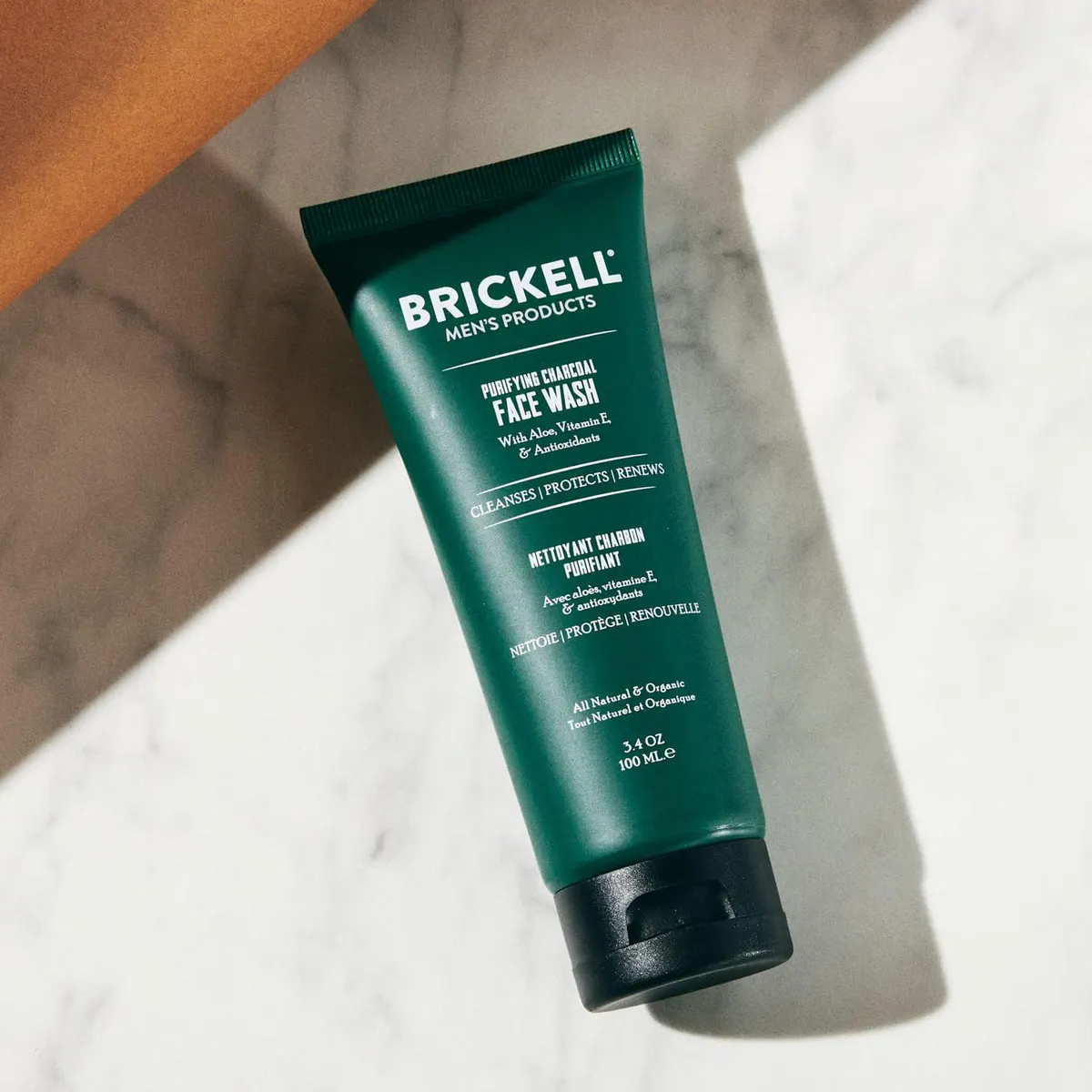 Brickell Purifying Charcoal Face Wash for Men 100ml - Scented, view 2