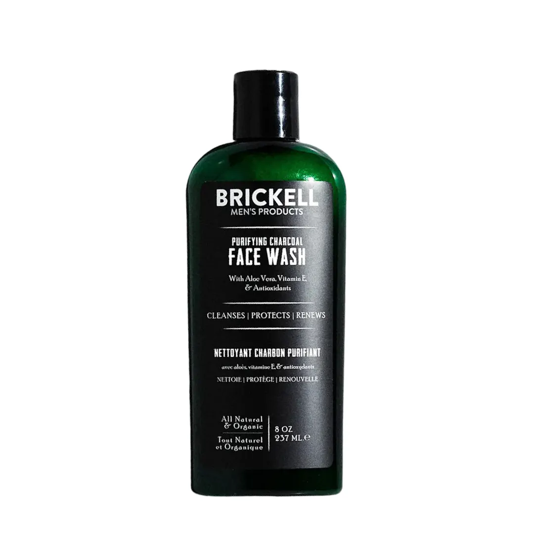 Brickell Purifying Charcoal Face Wash for Men 237ml - Scented
