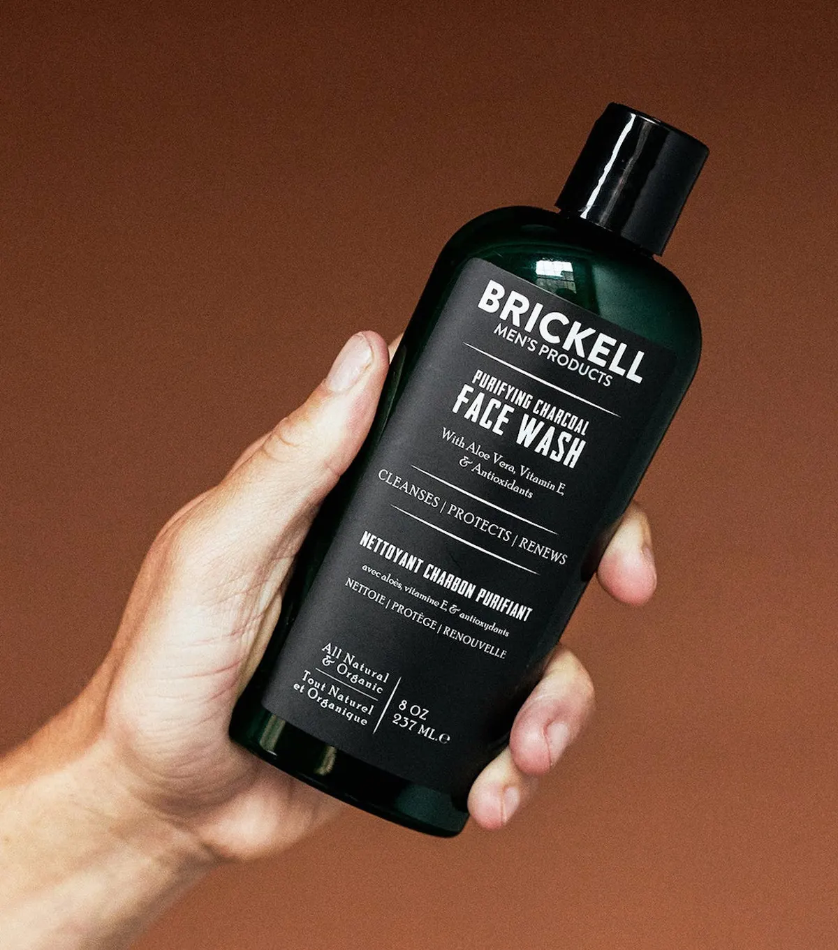 Brickell Purifying Charcoal Face Wash for Men 237ml - Scented, view 3