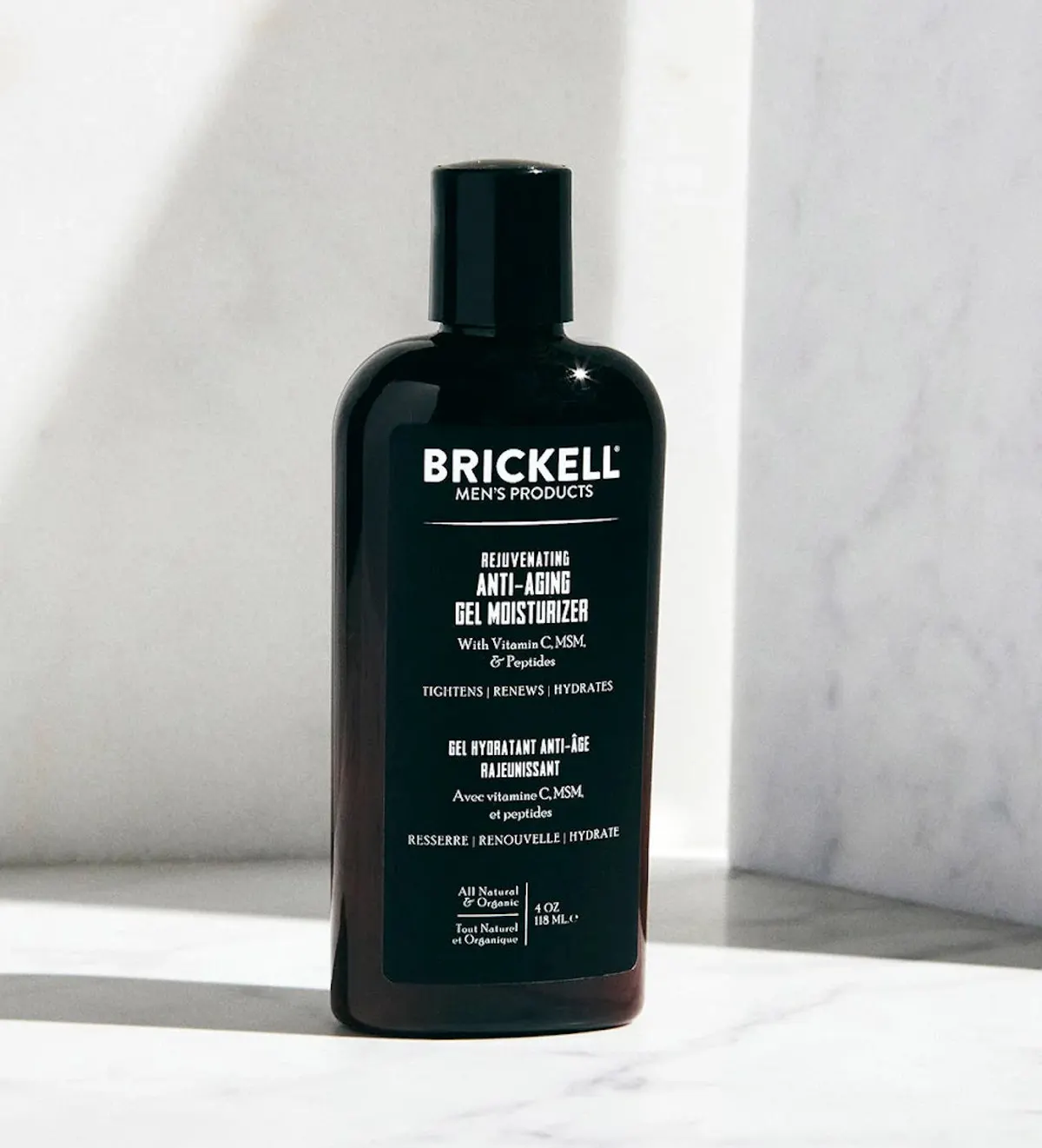 Brickell Rejuvenating Anti-Aging Gel Moisturizer for Men 118ml - Scented, view 3
