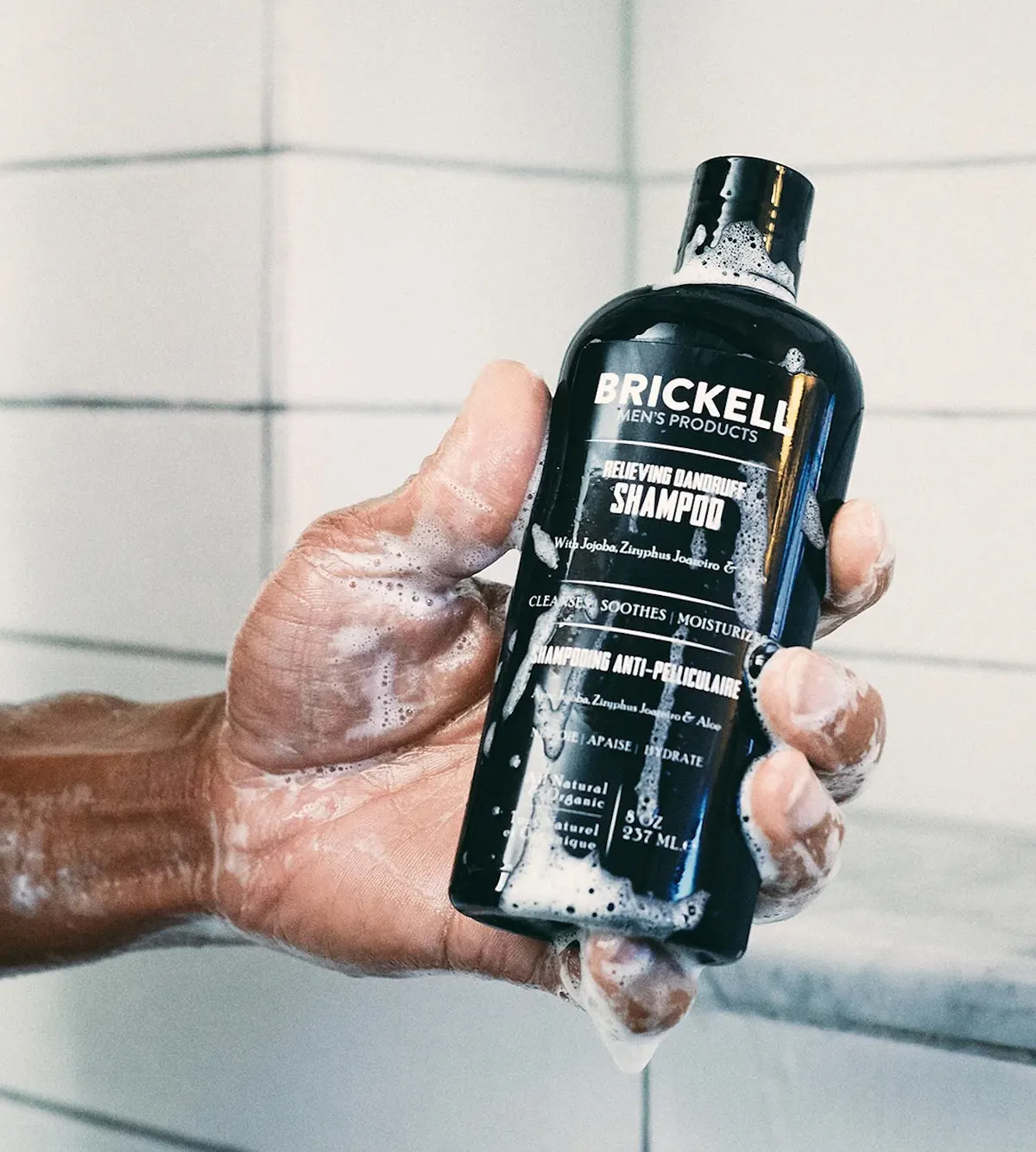 Brickell Relieving Dandruff Shampoo for Men 237ml, view 3