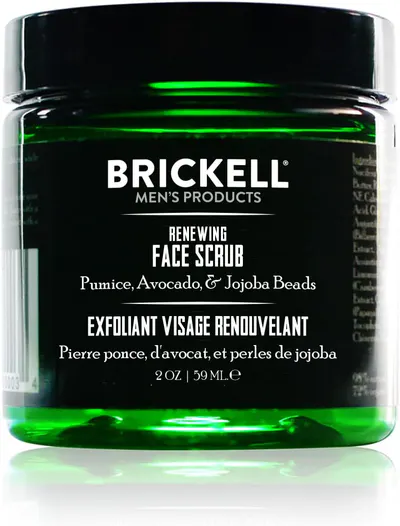 Brickell Renewing Face Scrub for Men 59ml - Naturally Scented