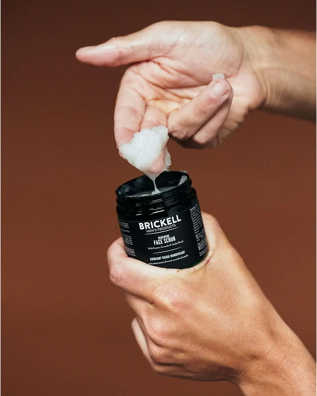 Brickell Renewing Face Scrub for Men 59ml - Naturally Scented, view 3