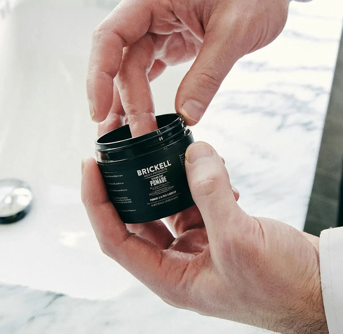 Brickell Shaping Paste Pomade for Men 59ml, view 2