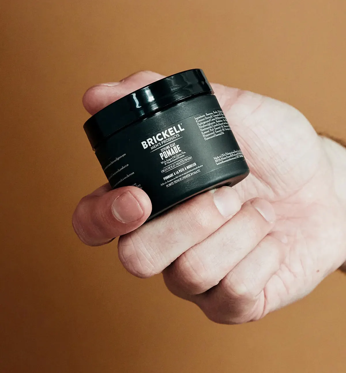 Brickell Styling Clay Pomade for Men 59ml, view 3