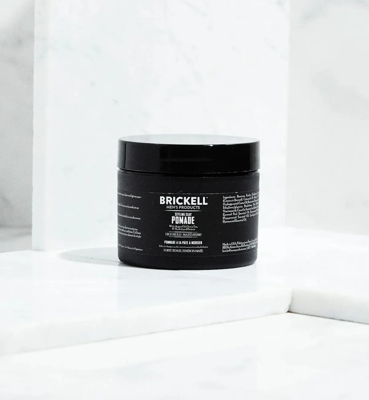 Brickell Styling Clay Pomade for Men 59ml, view 5