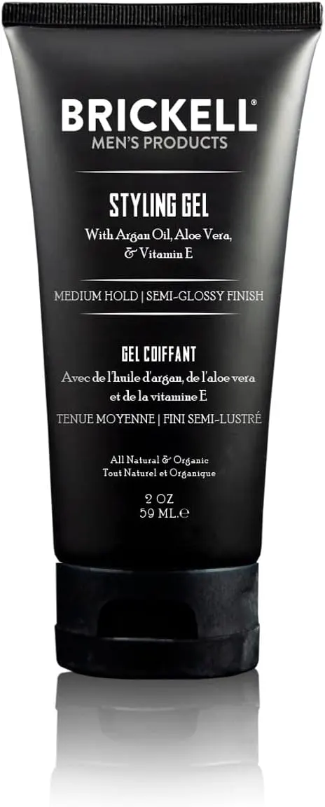 Brickell Styling Hair Gel for Men 59ml