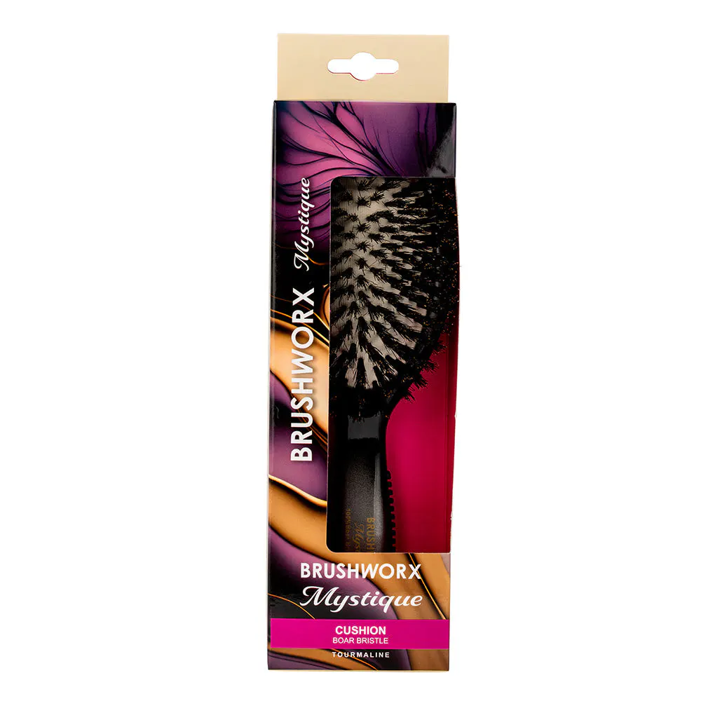 Brushworx Mystique Tourmaline Oval Cushion Brush, view 2