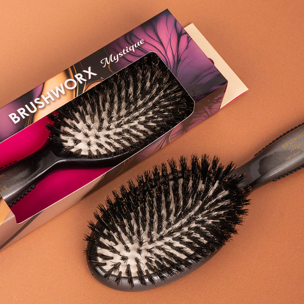 Brushworx Mystique Tourmaline Oval Cushion Brush, view 4