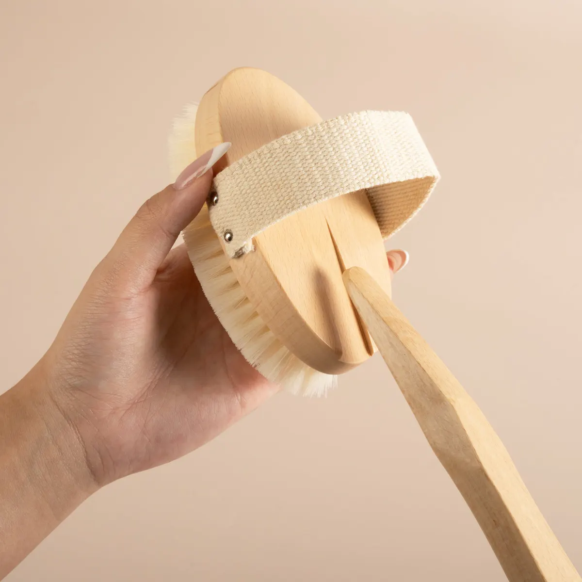 Brushworx Pure Naturals Body Brush with Long Handle, view 5